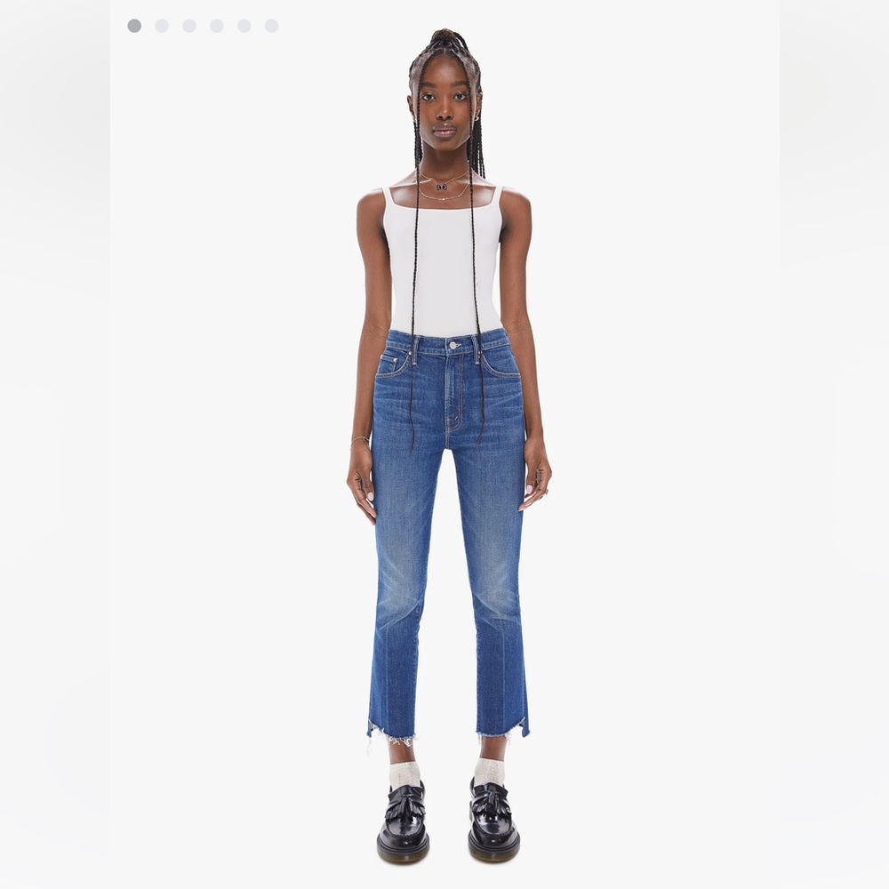 MOTHER The Insider Crop Step Fray Size 26 B1312